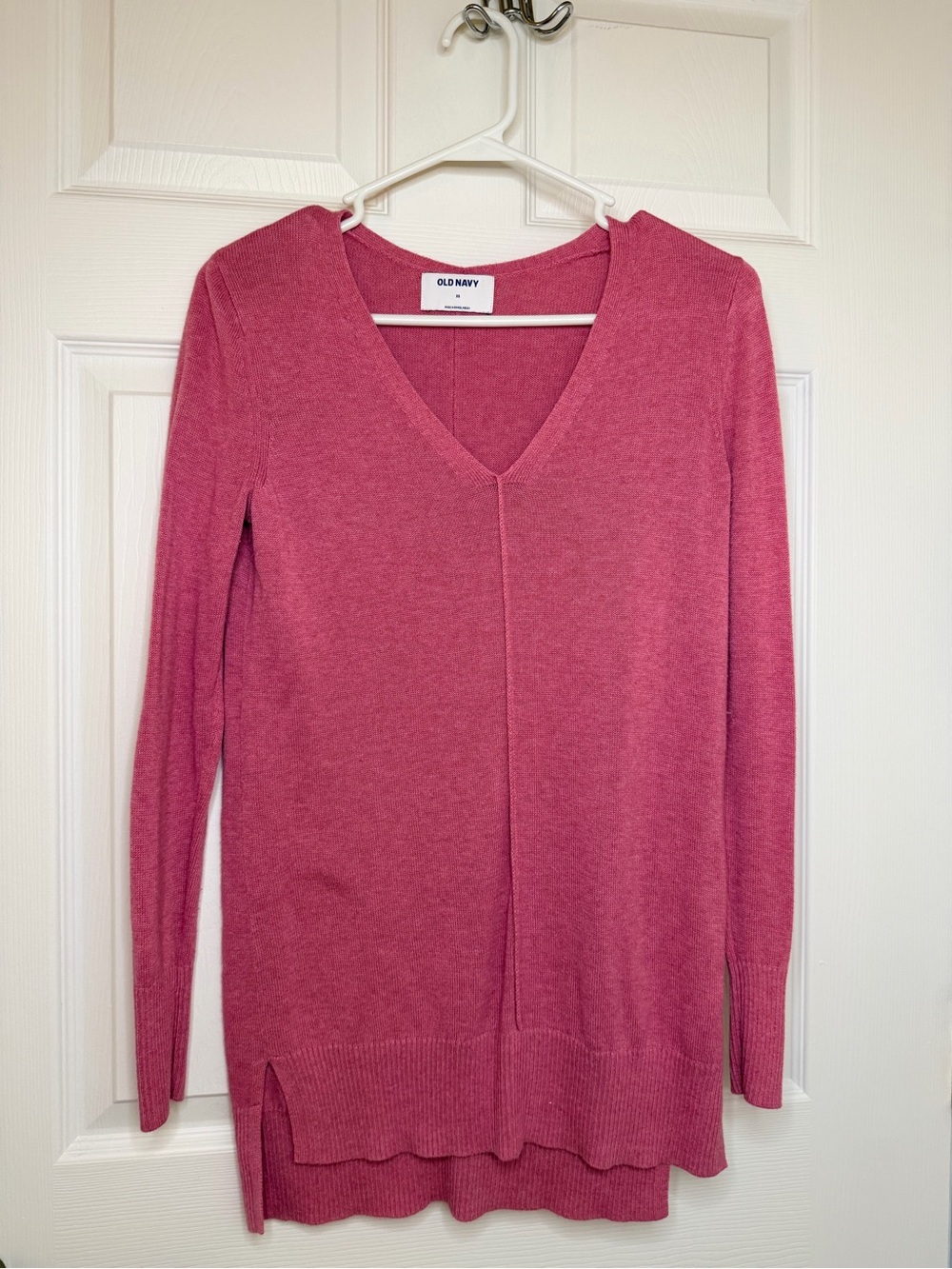 Old Navy Rose Pink V-Neck Knit Top